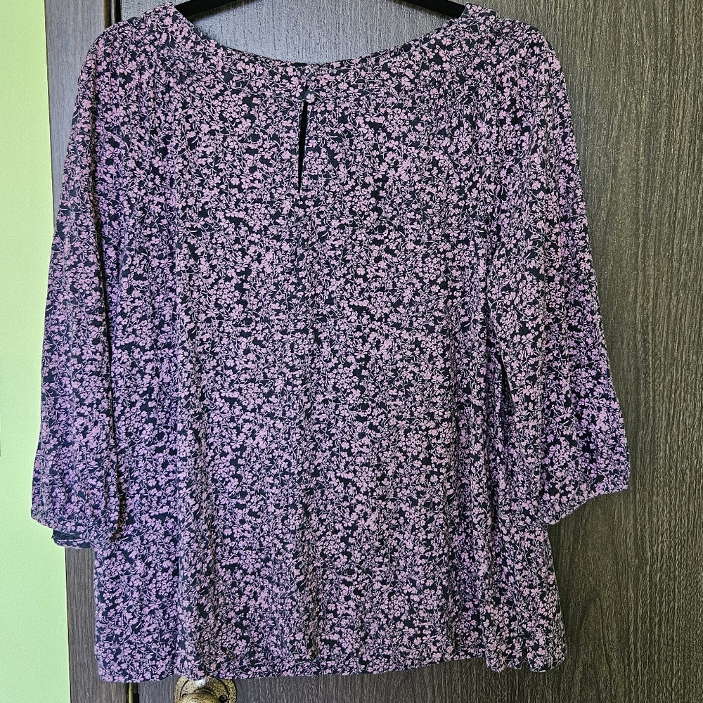 J Jill Size Medium Women's Floral Top Boho